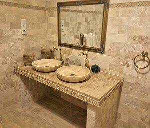  Mosaic Travertin Noche  4,8x4,8 cm