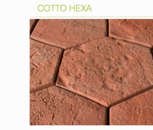 Cotto Hexa  terracotta